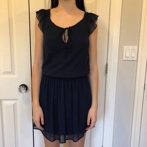 Dark/Navy Blue Zara Chiffon Dress